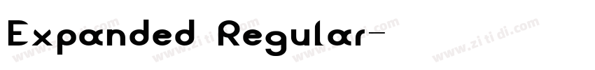 Expanded Regular字体转换 Expanded Regular字体转换